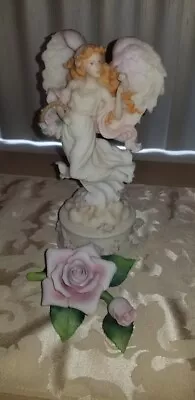 Vintage Seraphim Classics Rose Angel Figurine 81827  • $100