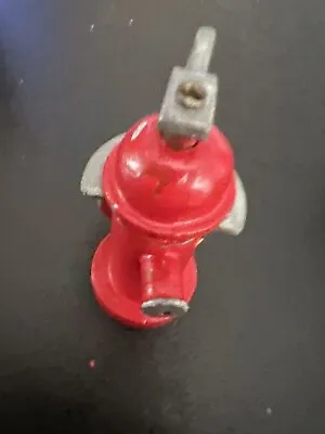 Vintage Miniature Metal Toy Red Fire Hydrant Sprinkler Garden Hose Nozzle  • $45