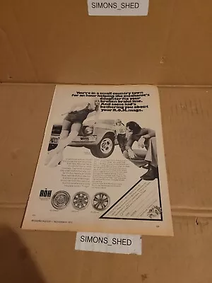 Vintage Magazine Advertising Page Roh Wheels  • $6