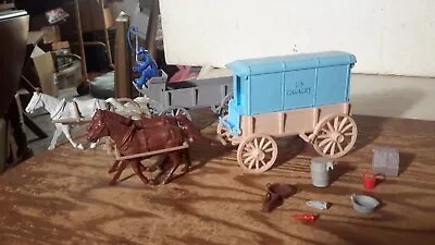 Marx Custer Cavalry Wagon Lot Misc. Fort Apache Civil War Playset Figures • $65