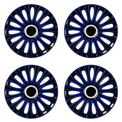 14inch Car Wheel Rim Skin Cover SUV Hubcap Wheel Cover Dark Blue 4PCS/SET AU • $52.24