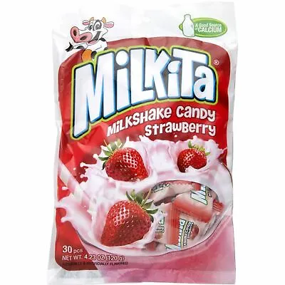 Unican Milkita Strawberry Milk Chewy Candy From Indonesia • £4.13