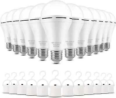 E27 Emergency Bulbs Rechargeable LED Light With Battery Backup Smart Lamp +Hook • $60.99