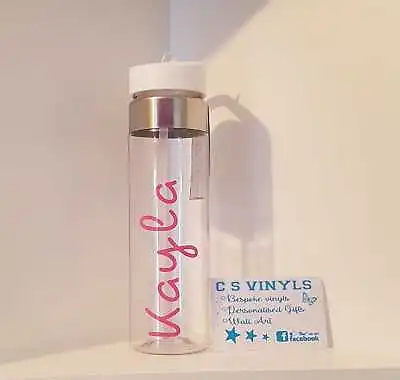 Love Island Inspired Font Name Water Bottle Vinyl Sticker/decal - Make Your Own  • £1.25