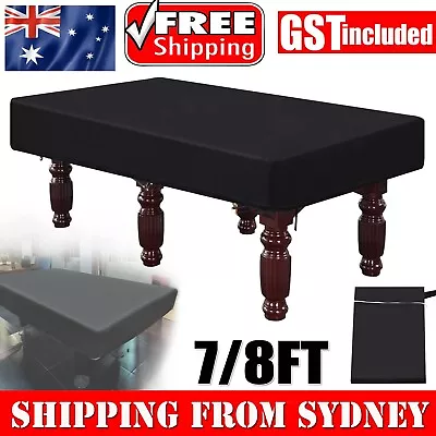 7/8FT Snooker Billiard Pool Table Cover Polyester Waterproof Dust Cap Outdoor AU • $23.44