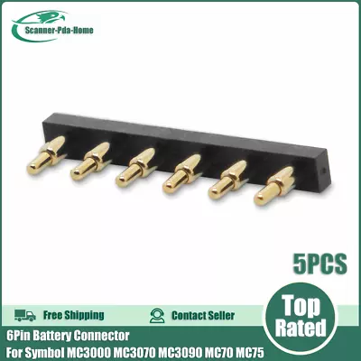 5Pcs 6Pin Battery Connector For Motorola Symbol MC3000 MC3070 MC3090 MC70 MC75 • $22.48