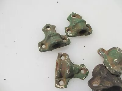 Vintage Iron Gate Hinges Brackets Holder Antique Old Door Strap X1- £5each • $6.22