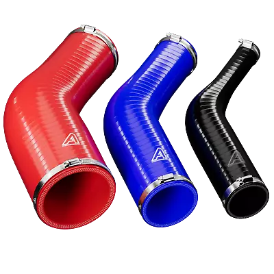 £18.48 • Buy 45 Degree Reducing Elbow Silicone Hose Reduction Pipe Reducer Opt Hose Clips