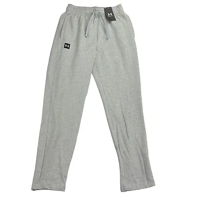 Under Armour Mens ColdGear Rival Fleece Sweatpants Gray S • $29.37