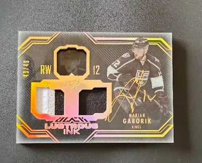 16-17 Upper Deck Black Marian Gaborik Lustrous Ink Gold Spectrum 49/49 SP!!! • $36.34