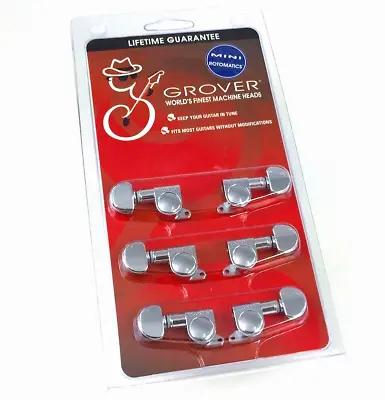 Grover Chrome Mini Rotomatic Tuners/Machines For 3x3 Headstock Guitar 205C • $50