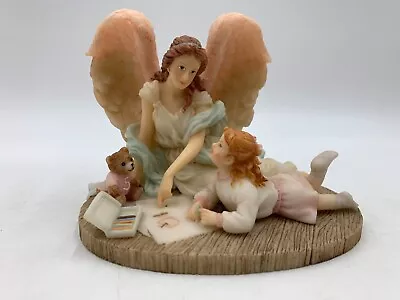 Seraphim Classics Angels To Watch Over Me 1996 Drawing Girl Figurine 4 H #D537R • $24.49