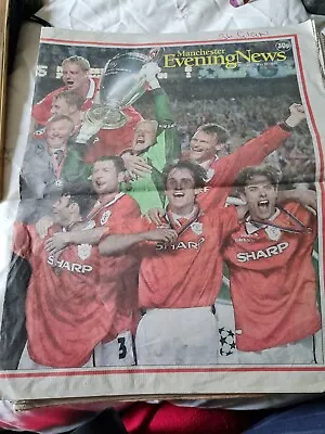 Manchester United Treble Manchester Evening News 27th May 1999 Champions League • £6.99