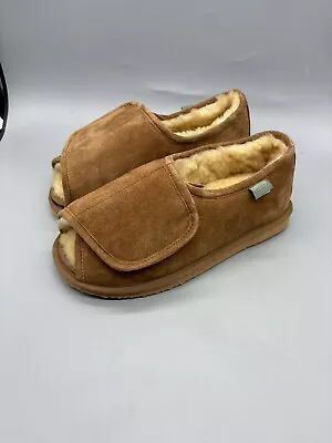 CLOUD NINE LADIES 11/MENS 9 SHEEPSKIN MEDICAL WRAP SLIPPERS/SHOES New • $49.99