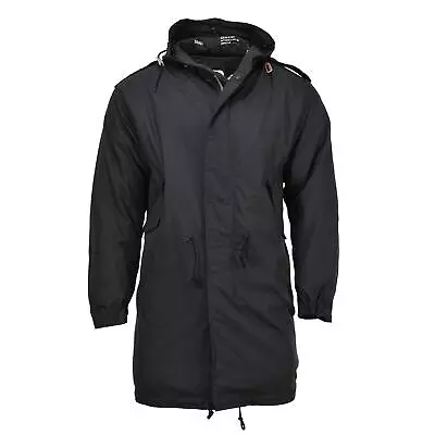 MIL-TEC Brand U.S. Military Style Parka M51 Shell Hooded Quilted Liner Black NEW • £94.84