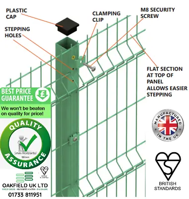 8ft V Mesh Fencing 2.4m Security Fencing   • £72