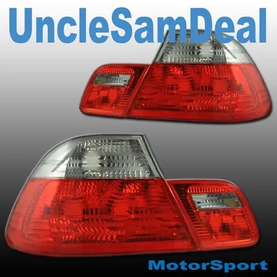 For 00-03 Bmw 3-series E46 2 Doors Coupe Red Smoke Tail Lights Trunk 4 Pieces • $128.99