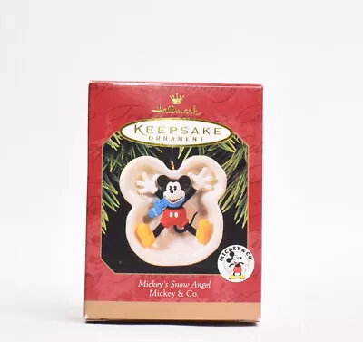 1997 Hallmark Keepsake Ornament Mickey Mouse Mickey's Snow Angel • $14.99