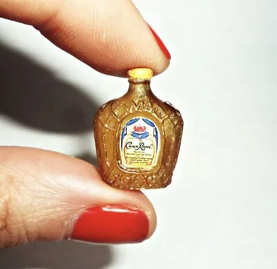 Miniature 1/12 Liquor Bottle For Action Figures - 1:12 Scale Crown Royal Bottle • $31.98