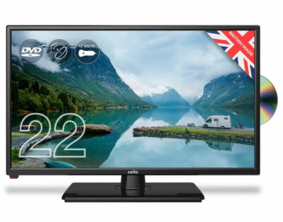 £184.99 • Buy CELLO 22  Inch 12v Volt TRAVELLER TV DVD FREEVIEW HD SAT TUNER CARAVAN MOTORHOME