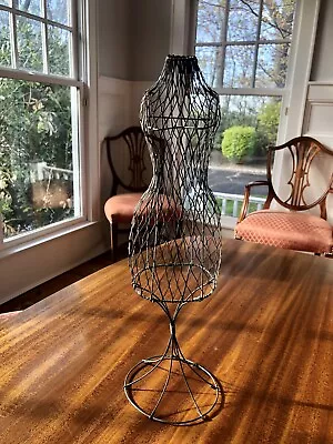 Wire Metal Dress Form 16  Tall Display Mannequin Jewelry Holder • $25