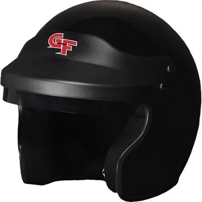 G-Force 13002MEDBK Race Driving Helmet GF1 Open Face Gloss Black Medium NEW • $239