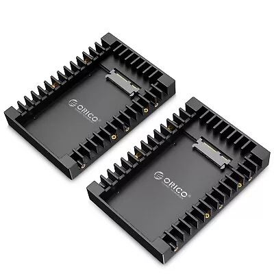 ORICO 2PCS 2.5 SSD SATA To 3.5 Hard Drive Adapter Internal Drive Bay Converter • £11.99