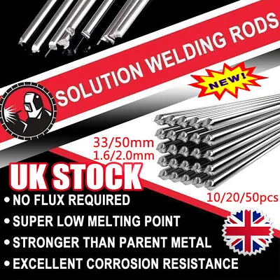£5.26 • Buy 50PCS Aluminum Brazing Solution Welding Flux-Cored Rods Low Temperature Wire New