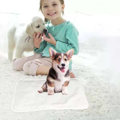  Pet Heating Pad Fabric Outdoor Heated Mat Puppy Dog Blankets • £18.68