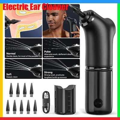 Electric Ear Irrigation Cleaner Ear Wax Removal Tools Kit Ear Blockage Cleaning • £29.99