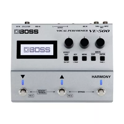 Boss VE-500 Vocal Performer Effects Pedal New • $398