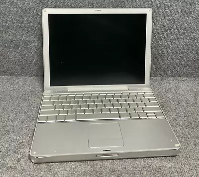 Apple Powerbook G4 Laptop A1104 In Silver Color - For Parts Only • $100.02