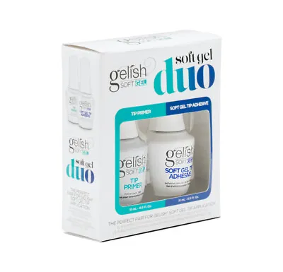 Gelish Soft Gel Flawless Nails Light Speed Duo Primer + Gel Tip Adhesive -No Box • $25