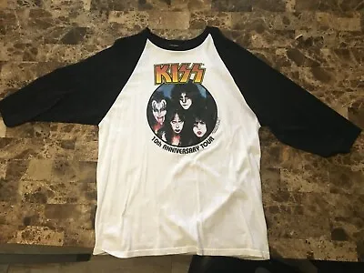 Kiss Creatures Of The Night 10th Anniversary Tour XL 3/4 Sleeve T Vinnie Vincent • $150