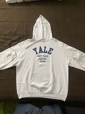 Men’s Gray “Yale Don’t Teach Hustle” Hoodie • $49.99