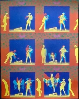 PABLO FERRO NR22 NEON ROSE 1967 Concert Poster VICTOR MOSCOSO NM 20x28 • $900