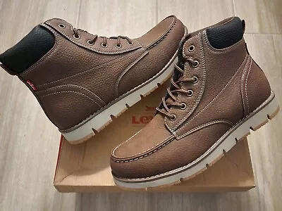 Levi's - Dean WX UL Rugged Chukka Boots - Size 10.5 Men's - Mahogany & Black • $34.75