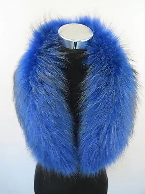 100% Real Raccoon Fur Collar / Wrap / Scarf Jacket Collar Unisex Hood Collar   • $36