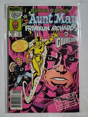 Marvel Team-Up #137 Aunt May & Franklin Richards Vs Galactus (1984)  • $8