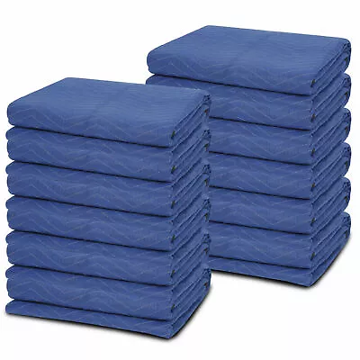 12 Moving Packing Blankets 80 X 72'' Professional Quilted Shipping Furniture Pad • $57.58