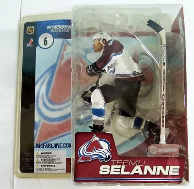 McFarlane Toys Sports Picks Teemu Selanne #8 NHL Series 6 Colorado Sealed 2003 • $14.77