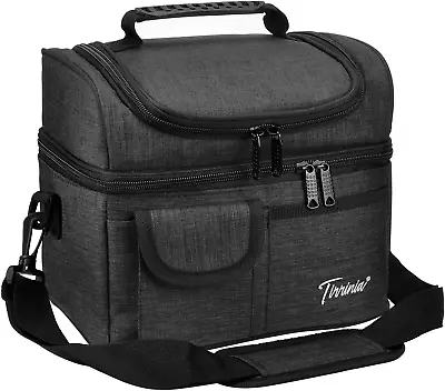 Kato Tirrinia Insulated Cooler Lunch Bag For Men Work Lunch Box Bag With Dual • £23.13