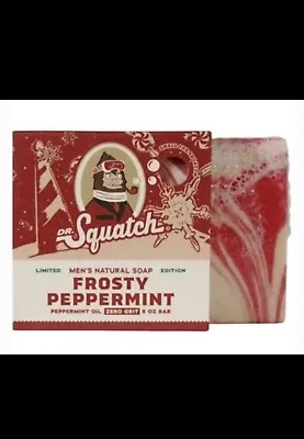 Dr. Squatch Holiday Limited Edition Soap - FROSTY Peppermint - Christmas Bar • £14.45