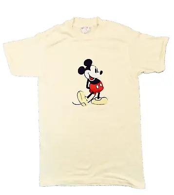 Vintage T Shirt Mickey Mouse 90s Unisex Medium  Disney  Cotton Blend Made USA • $21.95