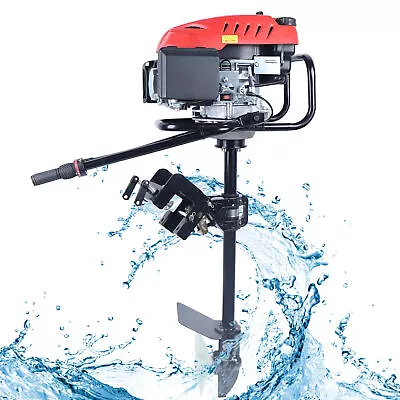 6.0HP 4 Stroke Heavy Duty Outboard Boat Motor Engine & Air Cooling System New • $362.01