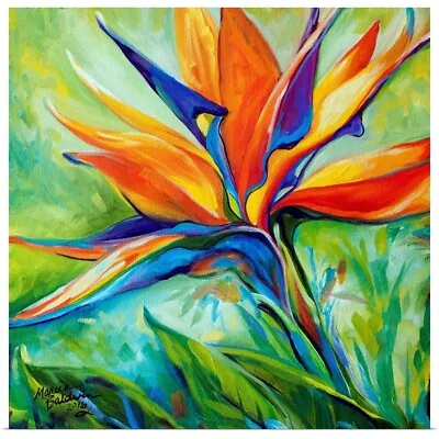 Blessed Day Bird Of Paradise Poster Art Print Floral Home Decor • $29.99