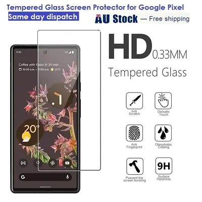 For Google Pixel 6 Pro 5a 5 4a 4 4a5G 4 XL 3 2 XL Tempered Glass Screen Proter • $3.80