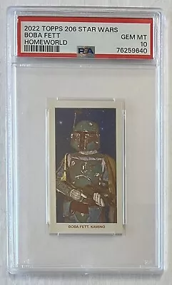 2022 Topps 206 STAR WARS • BOBA FETT • PSA 10 • HOMEWORLD • KAMINO • $1154.99