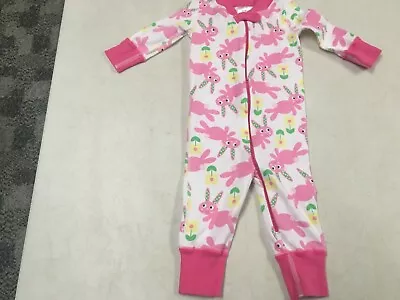 Hanna Andersson 100% Organic  Bunny    Union Suit Pajamas  60  6  9  Ms   Lnw  • $12