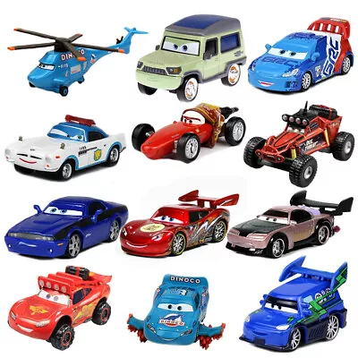 All Styles Pixar Cars Lightning McQueen Smokey 1:55 Diecast Model Car Kids Toys • £6.47